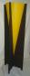 Vase Holz / Resin gelb 140cm