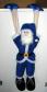 Weihnachtsmann blau zum Hängen 55cm